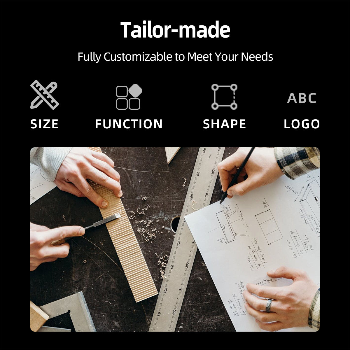 Rectangular Vintage Solid Wood Framed Bathroom Mirror