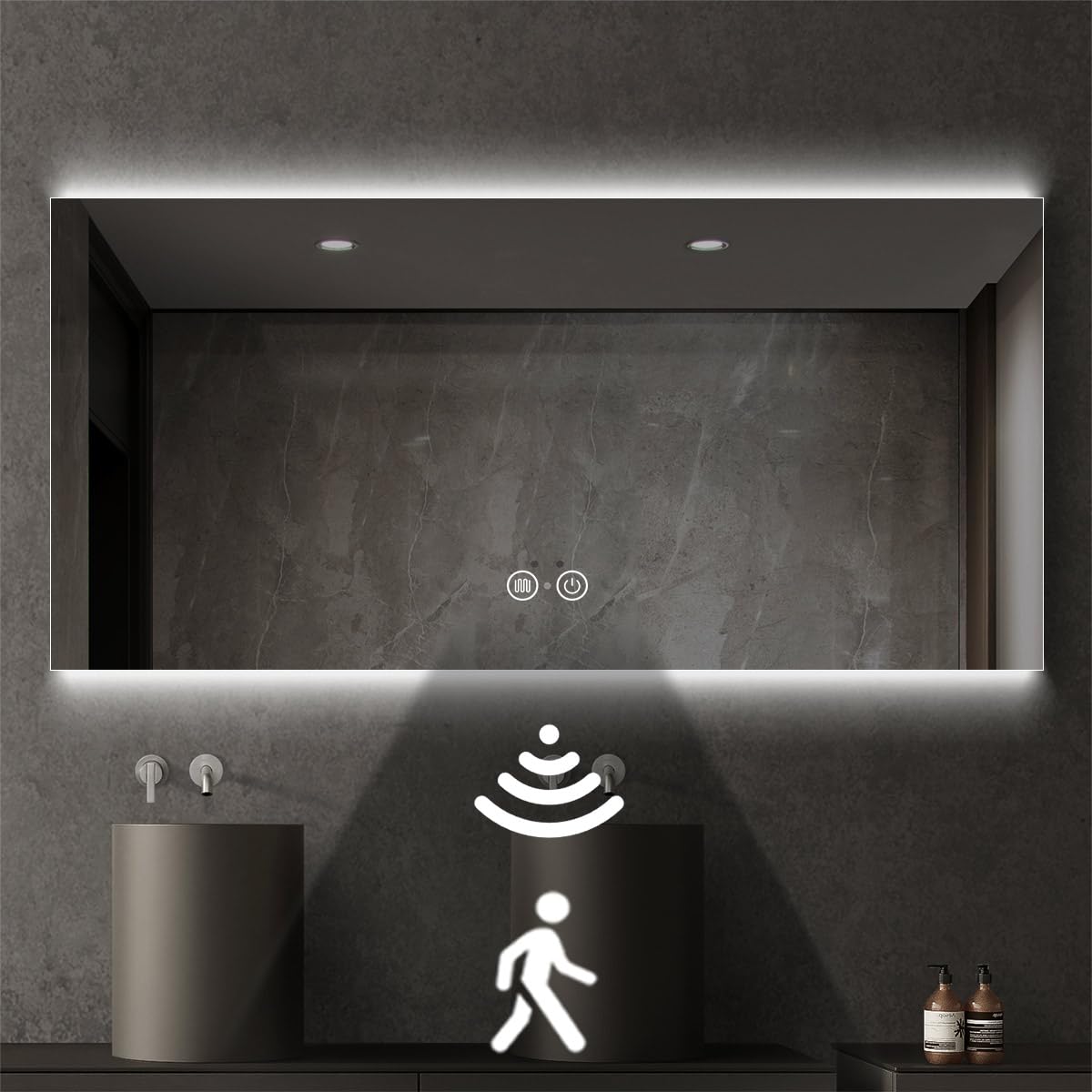 Rectangle bathroom mirror