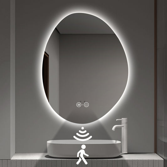 Memory LED Bathroom Mirror, Shatter-Proof, Wall Mouted Vanity Mirror