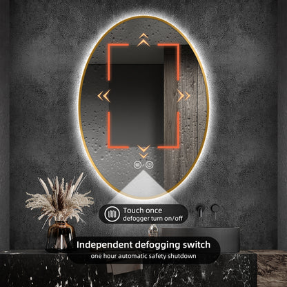 Bathroom Mirror, Memory, Infrared Motion Sensor Vanity Mirror with 3 Backlit 2 Lighted,