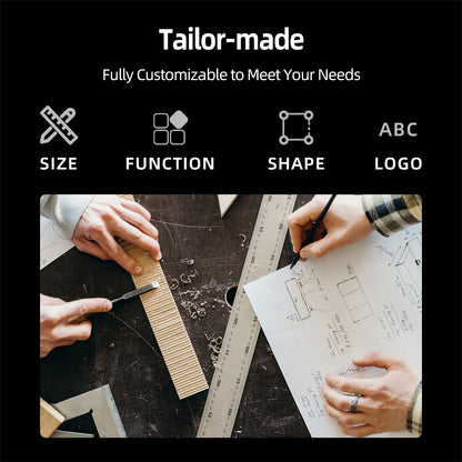 Asymmetrical Wood Bathroom Mirror, Dark Walnut Irregular Wall Mirror