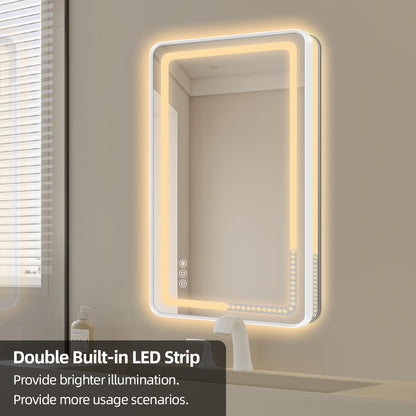 Sleek LED Bathroom Mirror with Backlit Lighting, Touch Sensor & Anti-Fog Function
