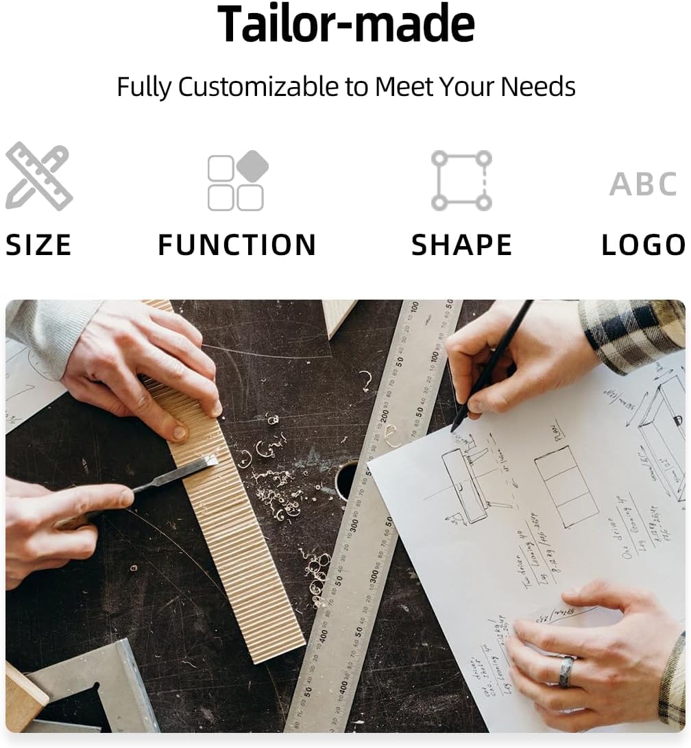 24"x36" Asymmetrical Wood Bathroom Mirror, Dark Walnut Irregular Wall Mirror, Rustic Farmhouse Vanity Mirror for Bedroom, Living Room, Entryway, Horizontal/Vertical